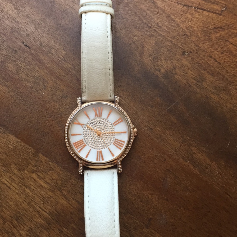 Anne klein rose gold watch